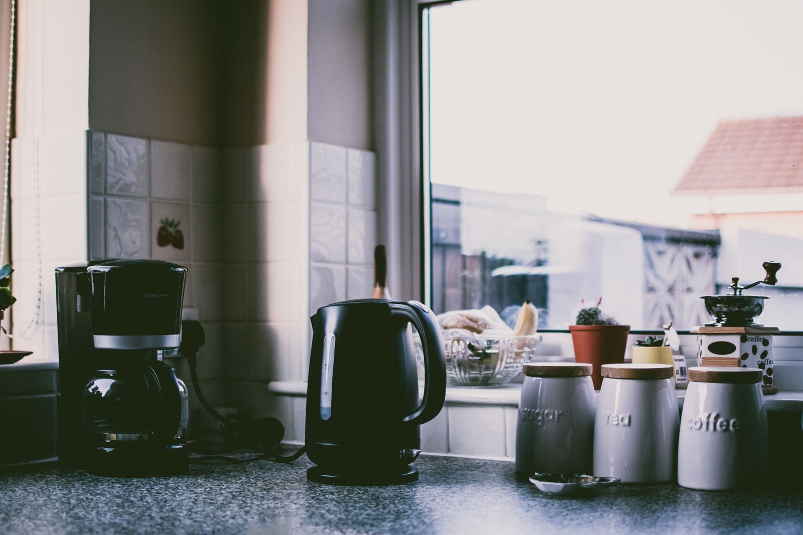 Coffee and breakfast preparation area