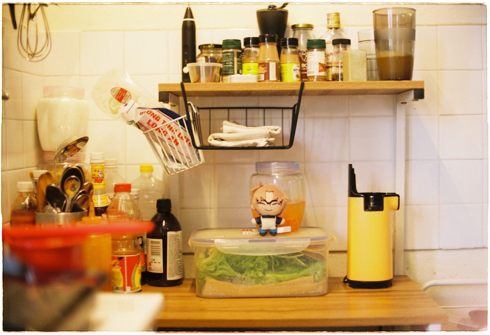 Tidy everyday kitchen counter